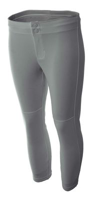 A4 Womens Softball Pant, Medium, Grey