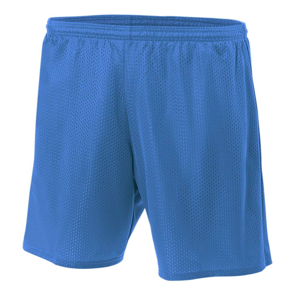 A4 Mens Lined Tricot Mesh Shorts, Large, Royal