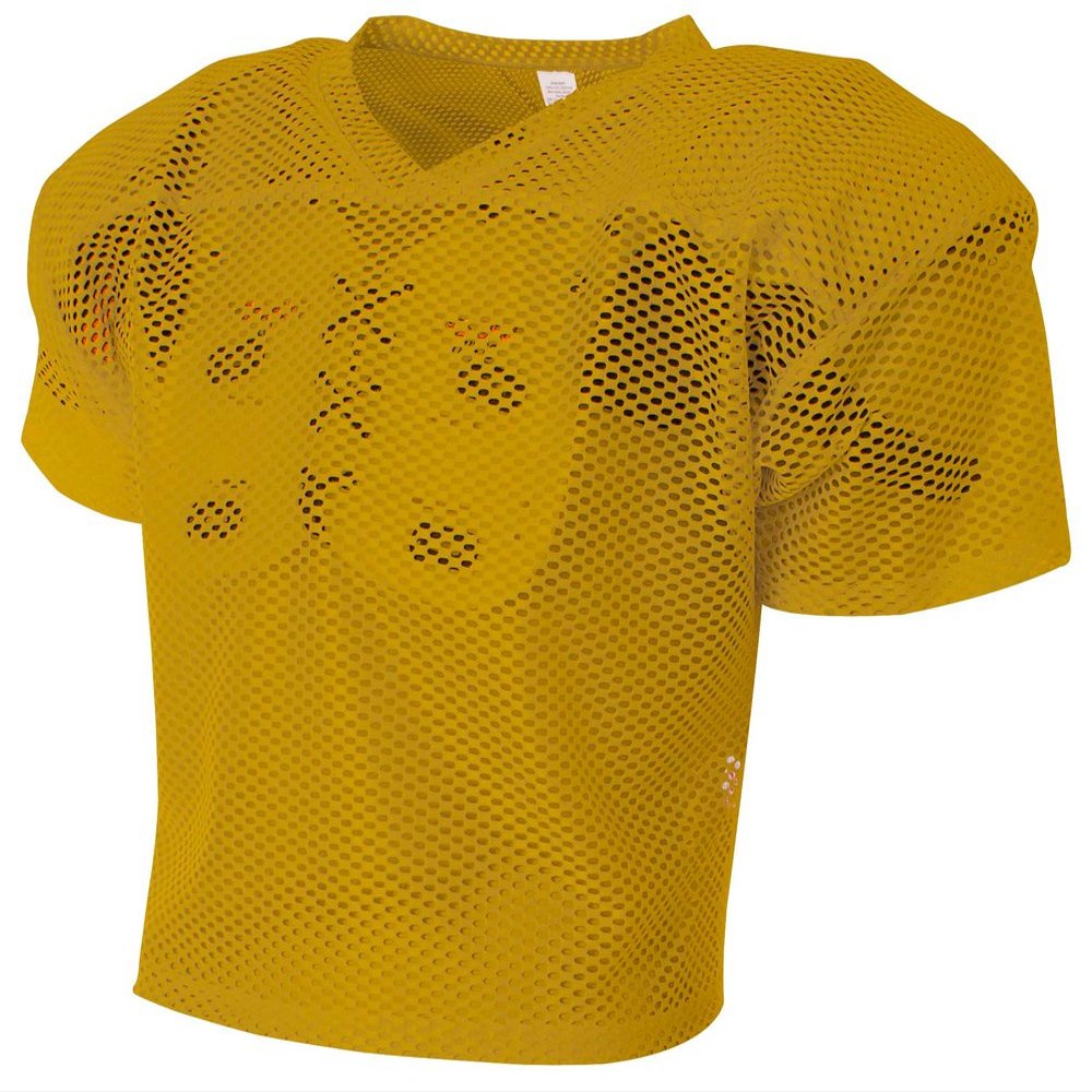 A4 YTH Fb Porthole Pract Jrsy Gold