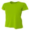 A4 Womens Cooling Performance Crew, Large, Lime view 1