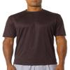A4 Mens Cooling Performance Crew, Small, Brown view 2
