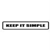 2" wide helmet hard hat KEEP IT SIMPLE. Printed funny saying bumper sticker decal for any smooth surface such as windows bumpers laptops or any smooth surface. view 1
