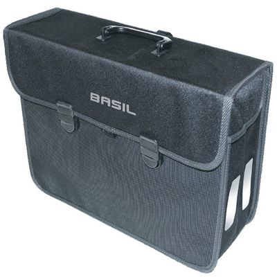 Basil Malaga Pannier Black, 40 x 14 x 31 cm, 17 Litre, 17019