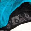 2-Pk Sheer Floral Bikini Panty, BlueFuchsia-M view 2