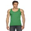 American Apparel Men 50/50 Tank Size XS Heather Kelly Green view 1