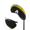 Andux Number Print Golf Iron Club Head Covers with Transparent Window 10pcs/Set Black/Yellow view 4