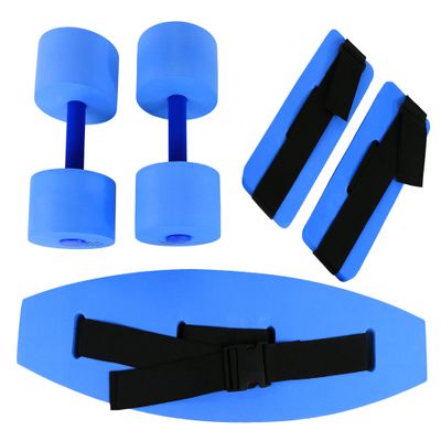 Eif 20-4201B CanDo Deluxe Aquatic Exercise Kit, Medium, Blue