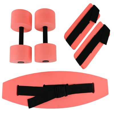 FEI 20-4201R CanDo Deluxe Aquatic Exercise Kit, Medium, Red