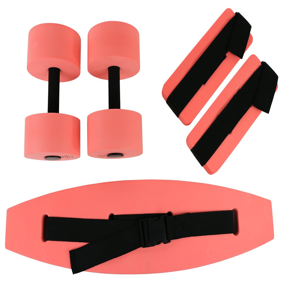 FEI 20-4201R CanDo Deluxe Aquatic Exercise Kit, Medium, Red