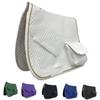 Derby Originals Dressage Saddle Pad with Pockets and Half Fleece Padding, White view 1