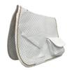 Derby Originals Dressage Saddle Pad with Pockets and Half Fleece Padding, White view 3