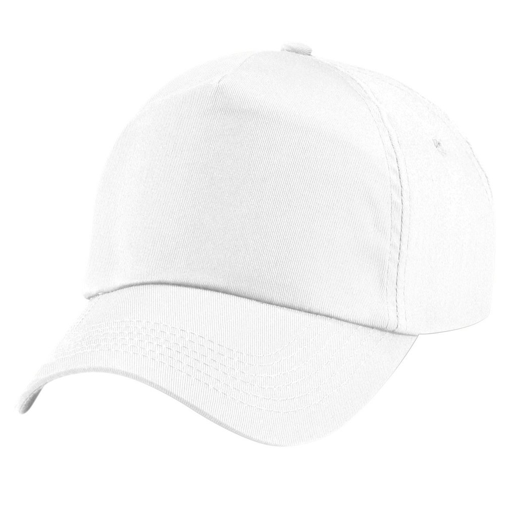 Beechfield Unisex Original 5 Panel Cap One Size White