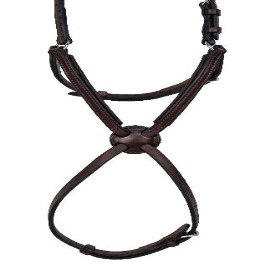 Nunn Finer Padded Figure 8 Noseband with Interchangeable Button Pieces (Cob, Havana/Zinc)