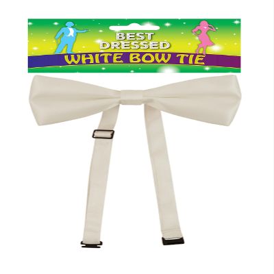 SHOP AT 247 White Bow Tie Fancy Dress Costume Accessory