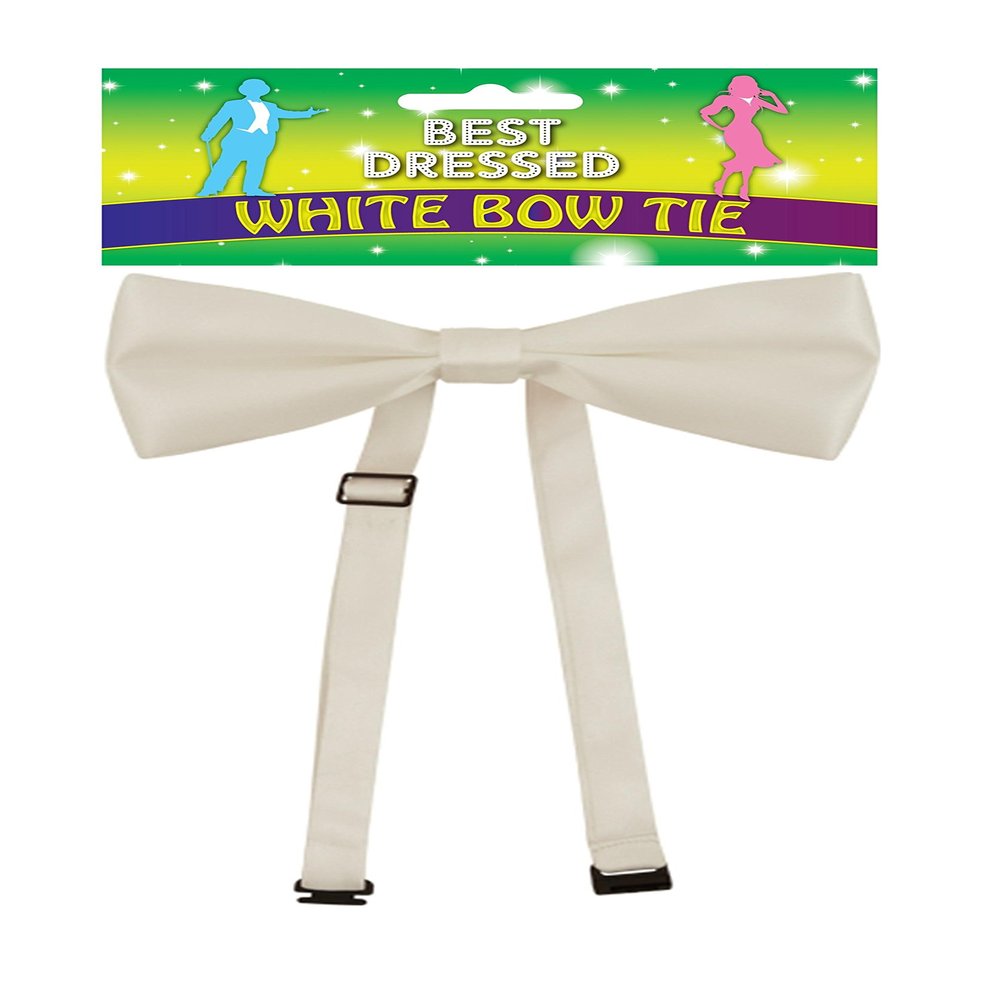 SHOP AT 247 White Bow Tie Fancy Dress Costume Accessory
