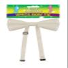SHOP AT 247 White Bow Tie Fancy Dress Costume Accessory view 1