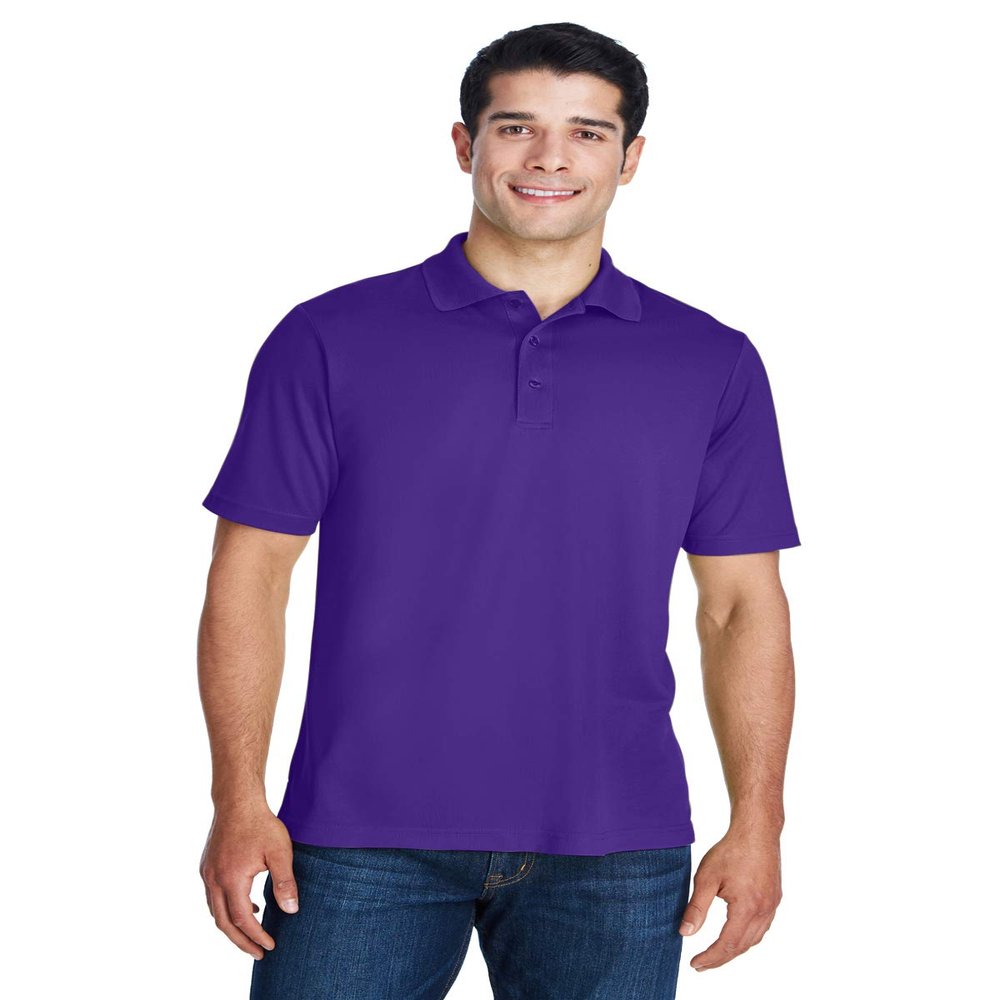 Ash City - Core 365 Men's Origin Performance Piqu Polo XL CAMPUS PURPLE