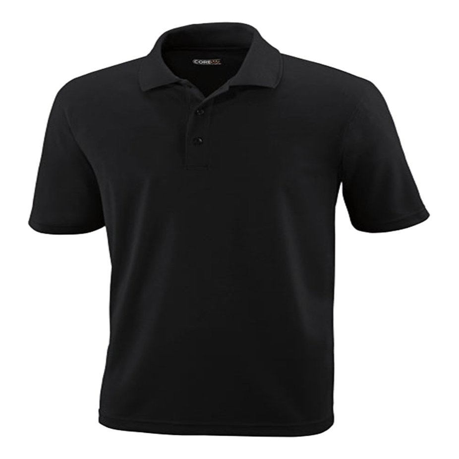 Ash City - Core 365 Men's Origin Performance Piqu Polo S BLACK