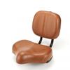 Micargi Bicycle Seat with Backrest, Brown - for Beach Cruiser Lowrider Chopper BMX Bikes view 1