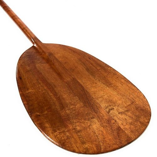 Tikimaster Blonde Koa Paddle 60 in Steersman - Outrigger Canoe - Hawaii | #koa3602