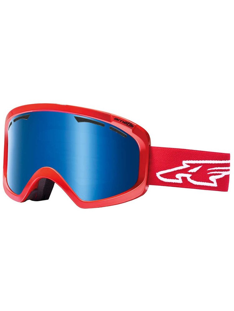 Arnette Windshield Snow Goggle, Team Red/White with Ice Chrome Lens