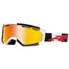 Arnette Windshield Snow Goggle, Black and White Stripe with Inferno Chrome Lens