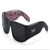 Locs Mens Hardcore Gangster Sunglasses Bandana Print BLACK/RED view 1
