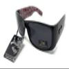 Locs Mens Hardcore Gangster Sunglasses Bandana Print BLACK/RED view 2