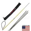 Scuba Choice 5' Travel Spearfishing Pole Spear, Two-Piece Fiberglass with 3-Prong Paralyzer Tip & Stainless-Steel Barb, Black Rubber Sling w/Carry Bag for Ice Spearfishing & Underwater Hunting view 2