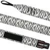 Meister Adult 180" Semi-Elastic Hand Wraps for MMA & Boxing (Pair) - Zebra Stripes view 2