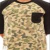 LRG Men's Panda Camo Raglan Baseball, Olive Camouflage, X-Large view 2