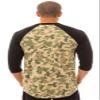 LRG Men's Panda Camo Raglan Baseball, Olive Camouflage, X-Large view 4