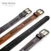 2285 Western Scorpion Hand-Woven Braided Genuine Full Grain Leather Belt 1-1/2"(38mm) Wide (Brown, 46) view 4