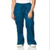 Cherokee Women's Workwear Scrubs Core Stretch Jr. Fit Low-Rise Cargo Pant, Caribbean Blue, Small view 1