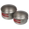 Evernew Titanium Ultralight Pot Set, Medium, Red view 2