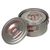 Evernew Titanium Ultralight Pot Set, Medium, Red view 3
