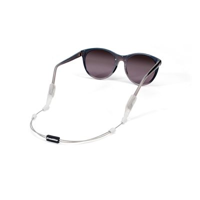 Croakies Arc Endless System Glasses Strap, Silver