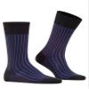 FALKE Men's Shadow Socks, Breathable, Cotton, Crew Length, Patterned Formal Socks, Lightweight, Trendy Work Clothing, Black (Black 3003), 6.5-7.5, 1 Pair view 3