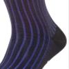 FALKE Men's Shadow Socks, Breathable, Cotton, Crew Length, Patterned Formal Socks, Lightweight, Trendy Work Clothing, Black (Black 3003), 6.5-7.5, 1 Pair view 4