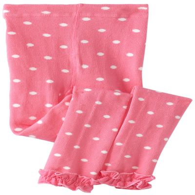 Country Kids Little Girls' Ruffle Dot Capri 1 Pair, Bubblegum, 1-3 Years