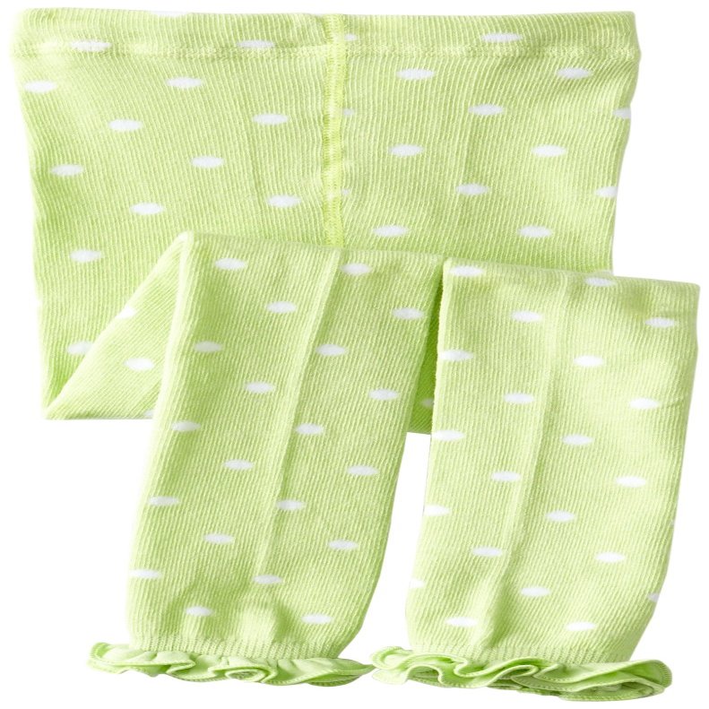 Country Kids Little Girls' Ruffle Dot Capri 1 Pair, Minnows, 1-3 Years