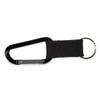 Wholesale CASE of 10 - Advantus Carabiner Key Chains-Carabiner Key Chain, Polyester Strap, 10/PK, Black view 1