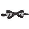 JTC Belt Great Quality Pre-Tied Bow Tie Piano Printed view 2