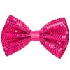Colorful Sequined Pre-Tied Bow Tie (Pink) view 1