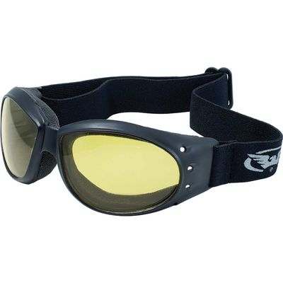 Global Vision Eliminator 24 Auto-Darkening Padded Motorcycle Goggles Photochromic Clear to Smoke Lenses