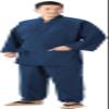 WATANOSATO Samue (This is something you can wear at home & Work clothes) made in Japan Kurume *Import *Japanese clothes size (Blue, S) view 1