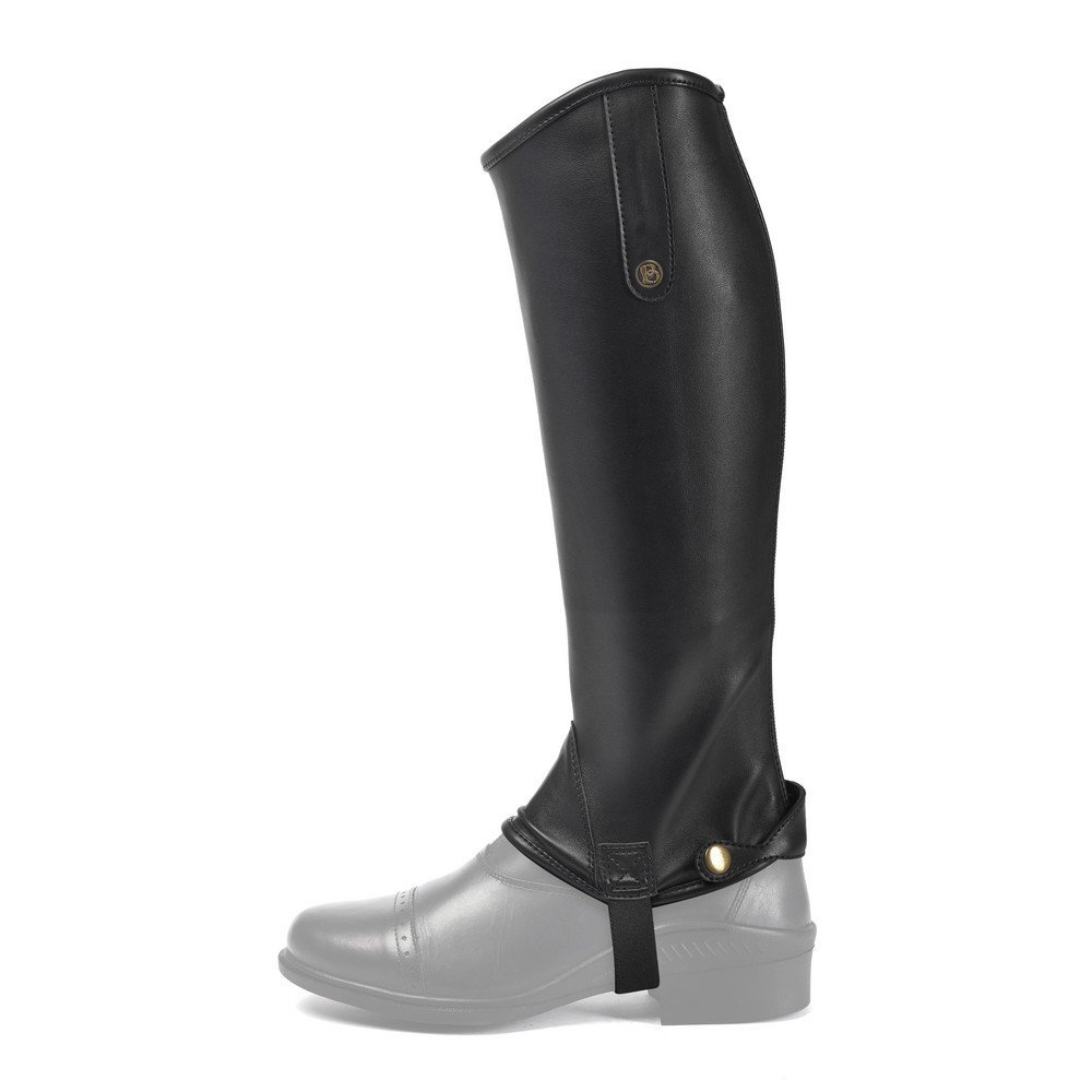 Brogini Unisex Adults Leather Treviso Regular Gaiters (Medium) (Black)