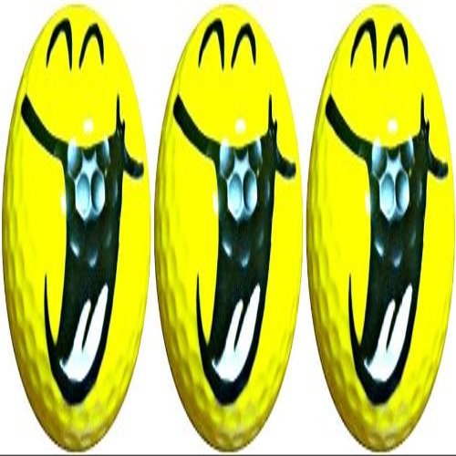Hilarious Smiling Novelty Golf 3 Ball Sleeve