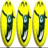 Hilarious Smiling Novelty Golf 3 Ball Sleeve view 1