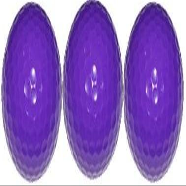 Quality Standard Violet Miniature Golf Ball 3 Ball Sleeve